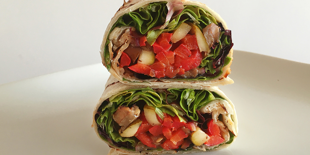 Grilled Vegetable and Egg Wraps - Sweet Savory and Steph